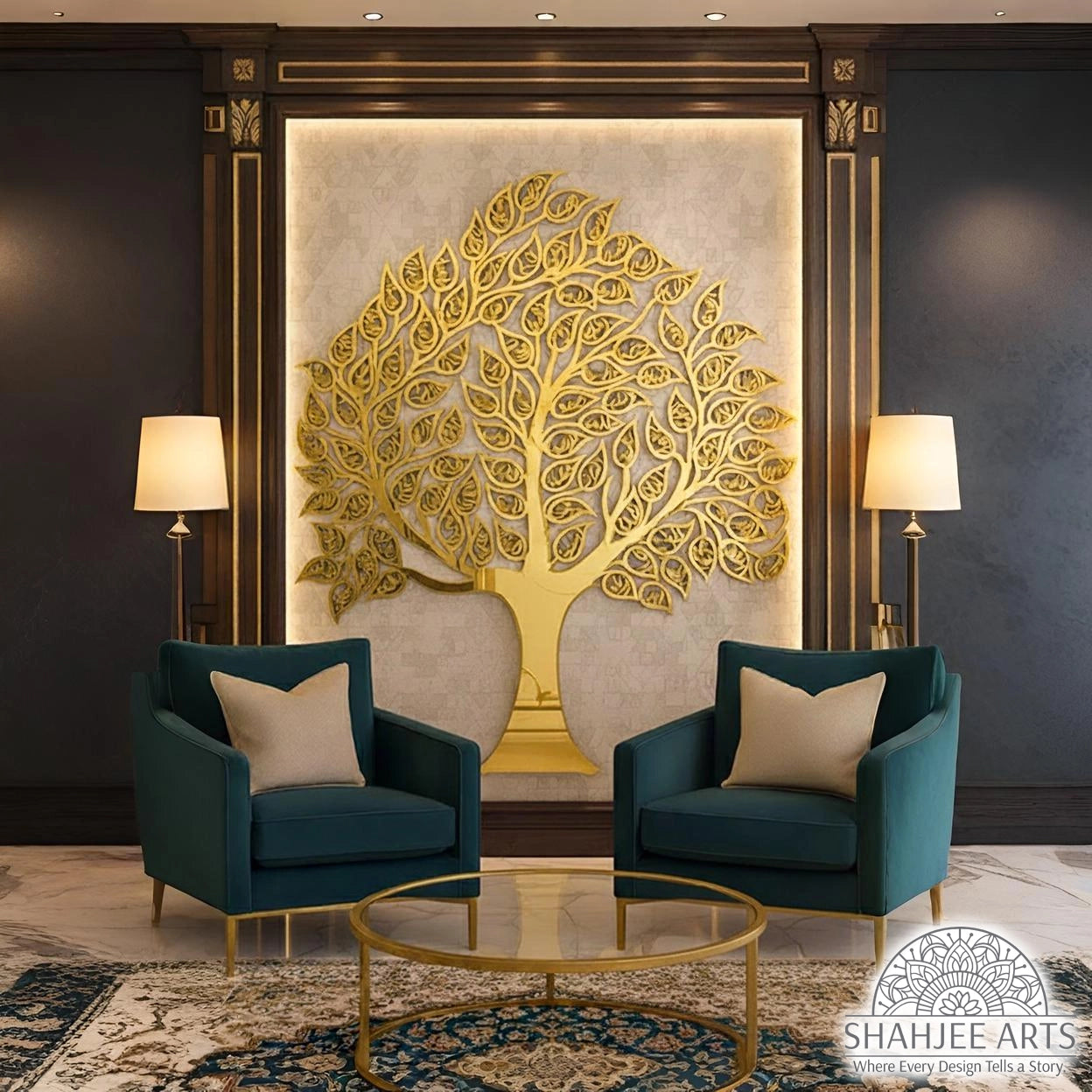 99 Names of Allah (Asma-ul-Husna) in a "Tree of Life" design.